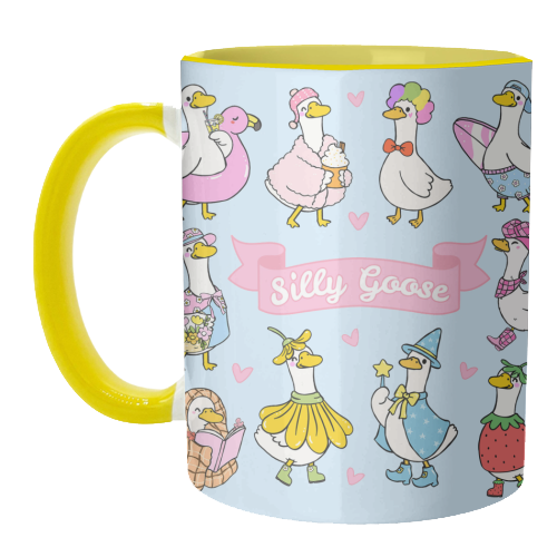 Silly Goose Outfits - unique mug by Lilly Rose
