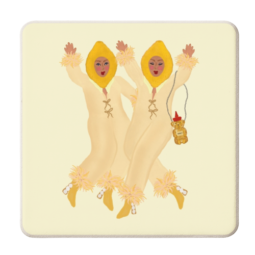 Honey And Lemon Ladies - personalised beer coaster by Steph Pryor