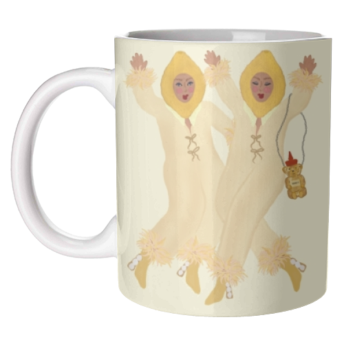 Honey And Lemon Ladies - unique mug by Steph Pryor