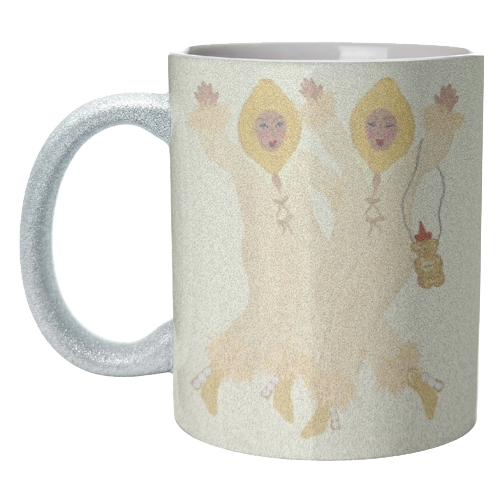 Honey And Lemon Ladies - unique mug by Steph Pryor