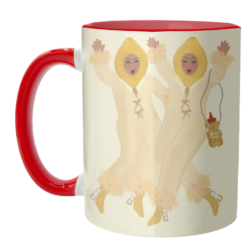 Honey And Lemon Ladies - unique mug by Steph Pryor
