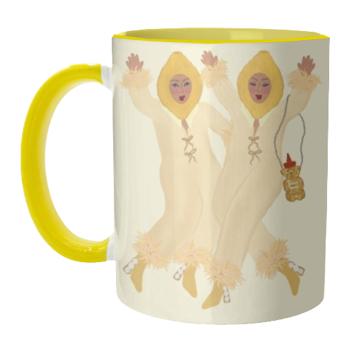 Honey And Lemon Ladies - unique mug by Steph Pryor