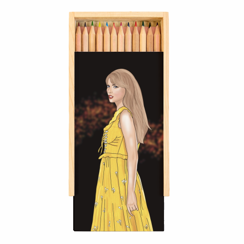 Evermore Eras Print - Coloured Pencils with Box by Drawings by Firefly