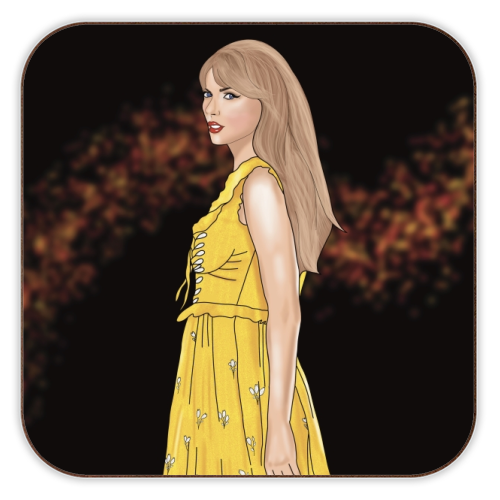 Evermore Eras Print - personalised beer coaster by Drawings by Firefly