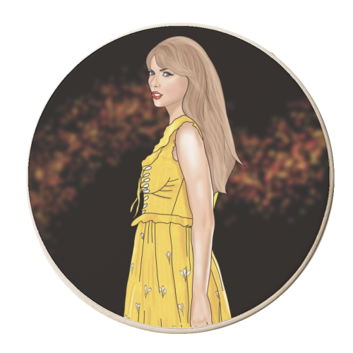 Evermore Eras Print - personalised beer coaster by Drawings by Firefly