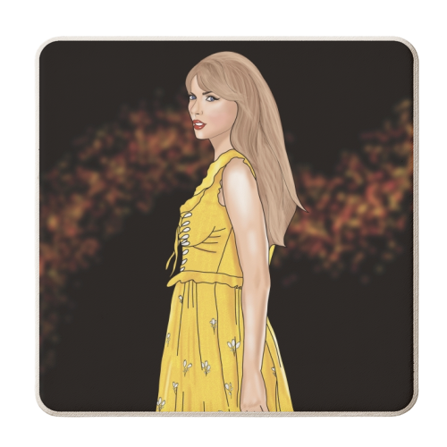 Evermore Eras Print - personalised beer coaster by Drawings by Firefly