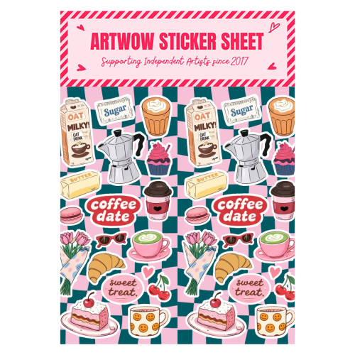 Coffee Date - Sticker Sheet by Lilly Rose