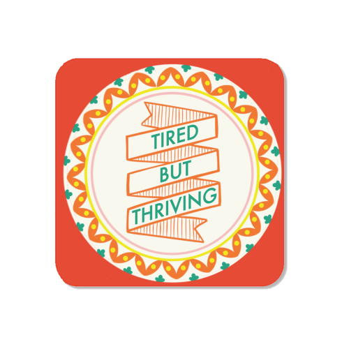 Pattern Series Tired but Thriving Design - Magnet by AbiGoLucky