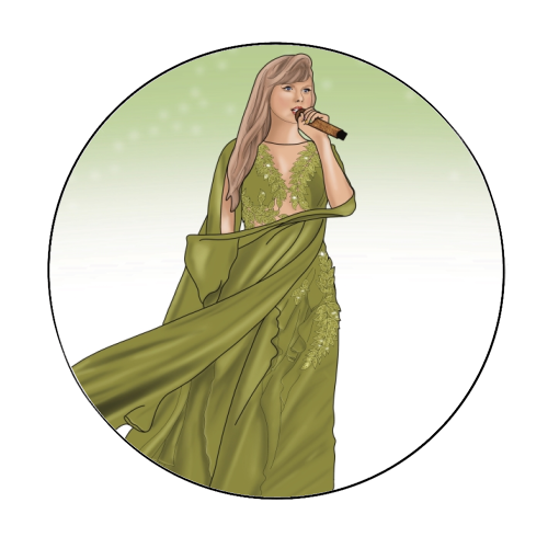 Folklore Era Print - Circle Sticker by Drawings by Firefly