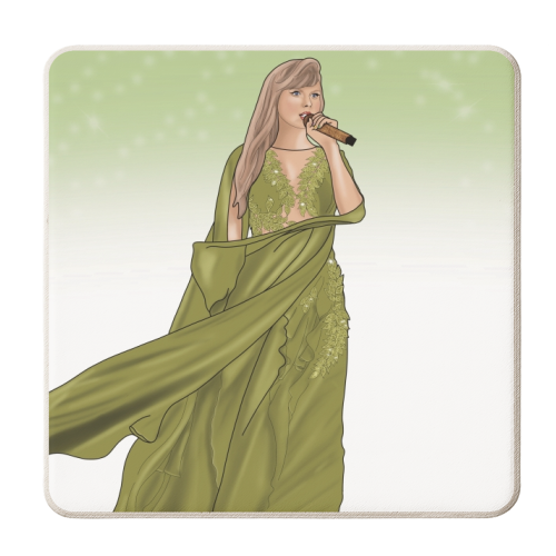 Folklore Era Print - personalised beer coaster by Drawings by Firefly