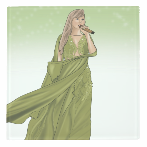 Folklore Era Print - personalised beer coaster by Drawings by Firefly