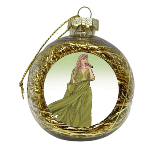 Folklore Era Print - xmas bauble by Drawings by Firefly