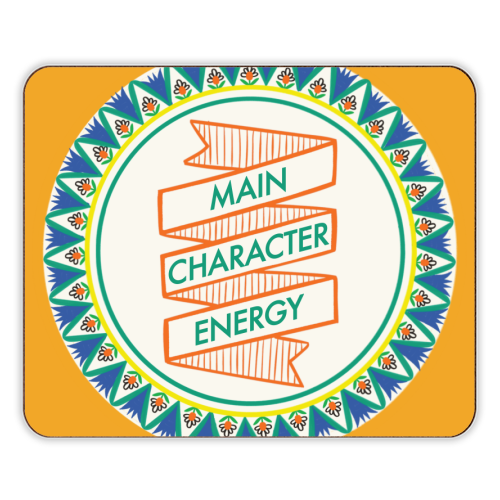Pattern Series Main Character Energy Design - designer placemat by AbiGoLucky