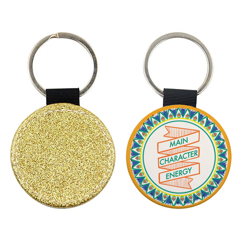 Pattern Series Main Character Energy Design - keyring by AbiGoLucky