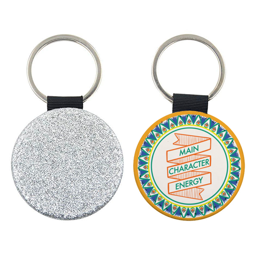 Pattern Series Main Character Energy Design - keyring by AbiGoLucky