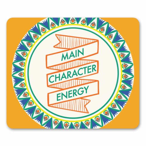 Pattern Series Main Character Energy Design - mouse mat by AbiGoLucky
