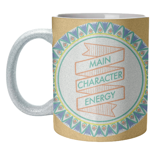 Pattern Series Main Character Energy Design - unique mug by AbiGoLucky