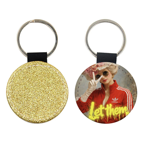 Marie Antoinette - let them - keyring by Sammy Bird