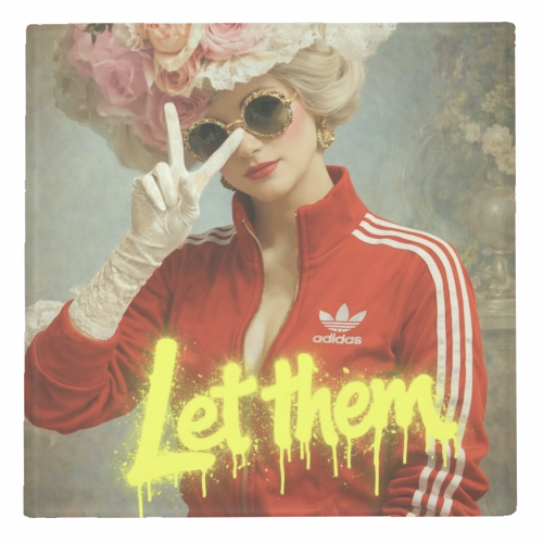 Marie Antoinette - let them - personalised beer coaster by Sammy Bird