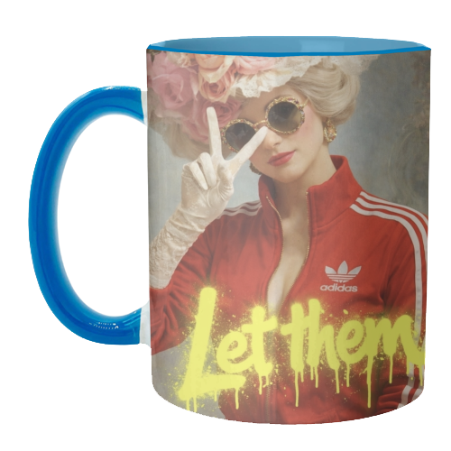 Marie Antoinette - let them - unique mug by Sammy Bird