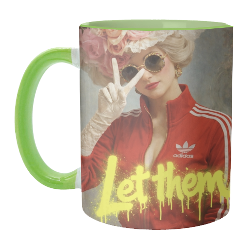 Marie Antoinette - let them - unique mug by Sammy Bird