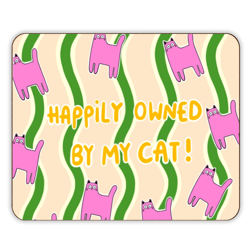 Owned By The Cat - designer placemat by The Paper Tail