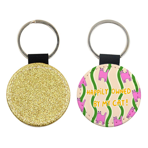 Owned By The Cat - keyring by The Paper Tail