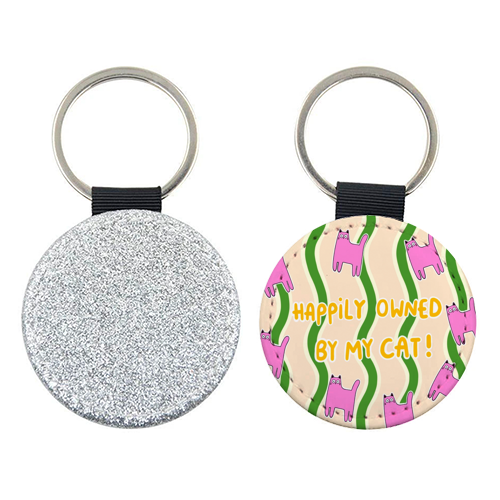 Owned By The Cat - keyring by The Paper Tail
