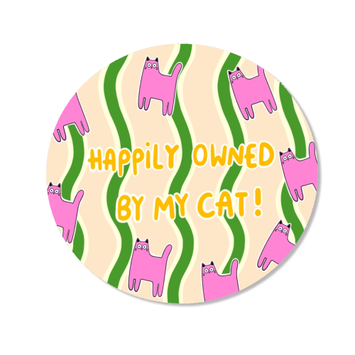 Owned By The Cat - Magnet by The Paper Tail