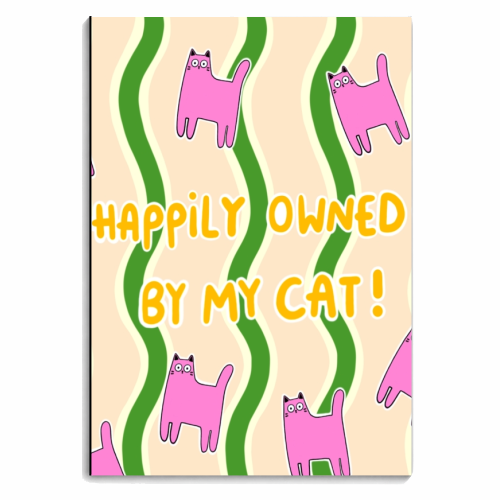 Owned By The Cat - personalised A4, A5, A6 notebook by The Paper Tail