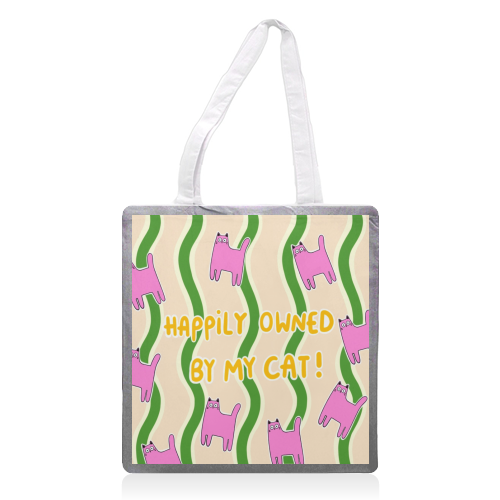 Owned By The Cat - printed canvas tote bag by The Paper Tail