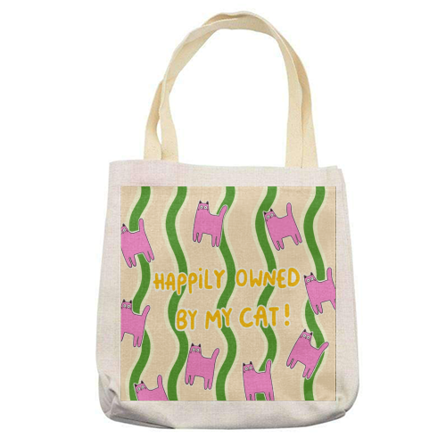Owned By The Cat - printed canvas tote bag by The Paper Tail
