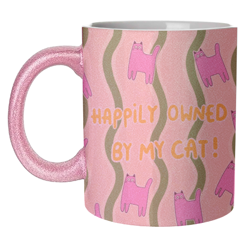 Owned By The Cat - unique mug by The Paper Tail