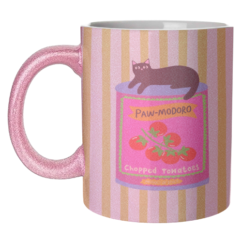 Paw-modoro - unique mug by The Paper Tail