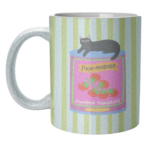 Paw-modoro - unique mug by The Paper Tail