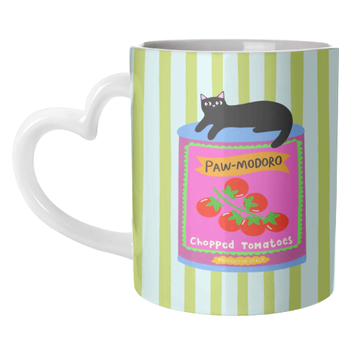 Paw-modoro - unique mug by The Paper Tail