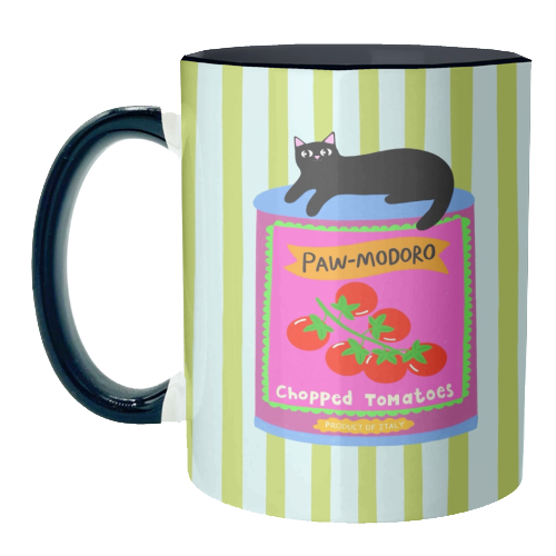 Paw-modoro - unique mug by The Paper Tail