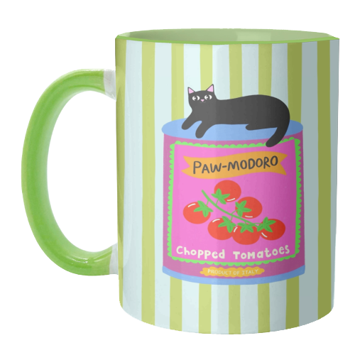 Paw-modoro - unique mug by The Paper Tail
