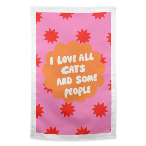 Love All Cats - funny tea towel by The Paper Tail