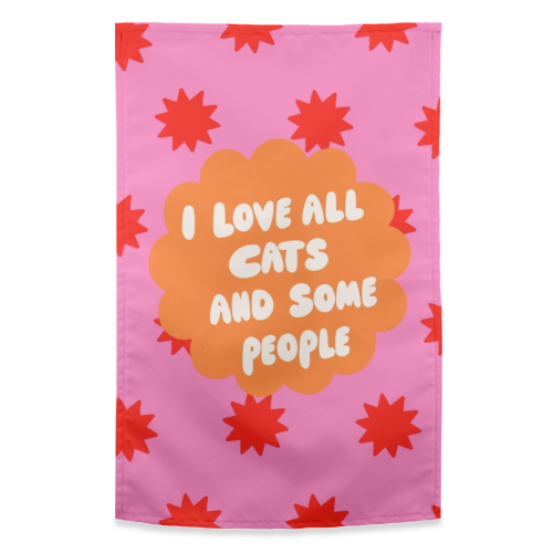 Love All Cats - funny tea towel by The Paper Tail
