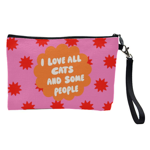 Love All Cats - pretty makeup bag by The Paper Tail