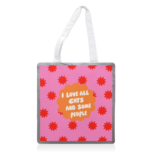 Love All Cats - printed canvas tote bag by The Paper Tail