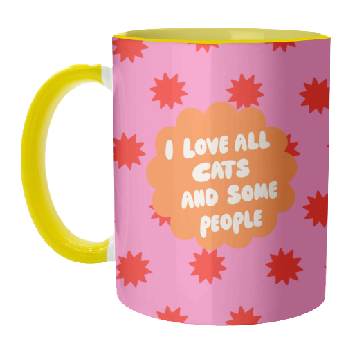 Love All Cats - unique mug by The Paper Tail