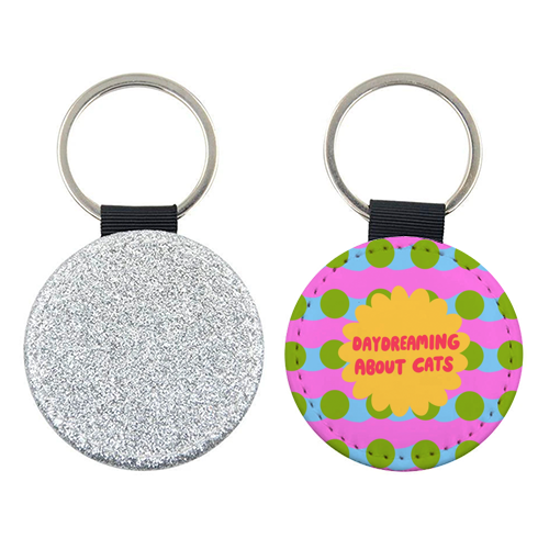 Daydreaming About Cats - keyring by The Paper Tail