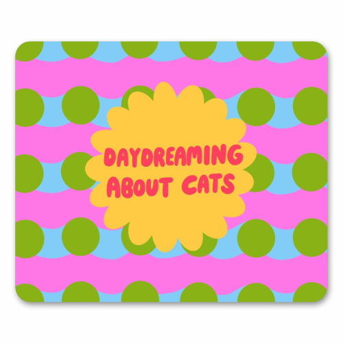 Daydreaming About Cats - mouse mat by The Paper Tail