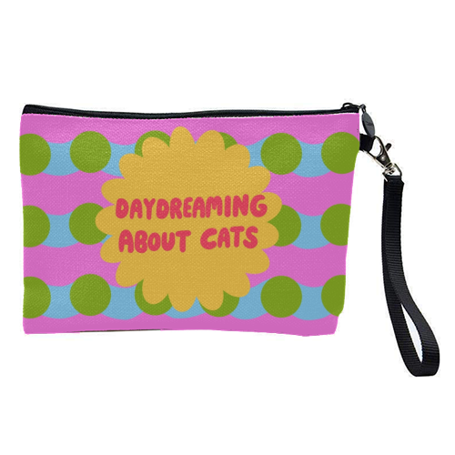 Daydreaming About Cats - pretty makeup bag by The Paper Tail