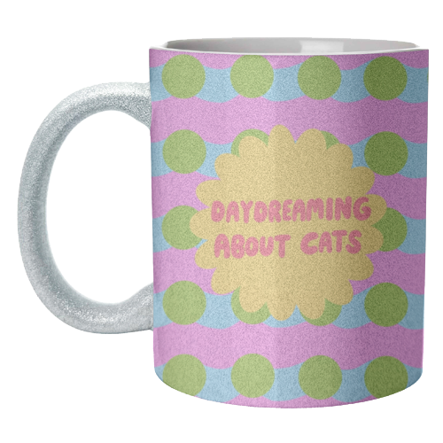 Daydreaming About Cats - unique mug by The Paper Tail