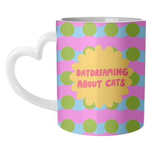Daydreaming About Cats - unique mug by The Paper Tail
