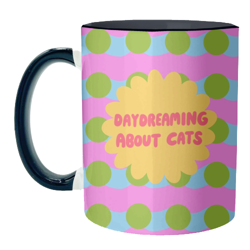 Daydreaming About Cats - unique mug by The Paper Tail