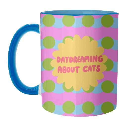 Daydreaming About Cats - unique mug by The Paper Tail